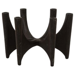 Danish Modern Dansk Modell 1735 Iron Arch Candelabra by IBR Börje Borge Rajalin