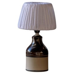 Dänische Moderne, Dekorative Steingut-Tischlampe, Hanne Stentøj, Dänemark, 1960er Jahre