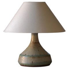Danish Modern, Decorative Stoneware Table Lamp with Flared Base, Denmark, 1960s