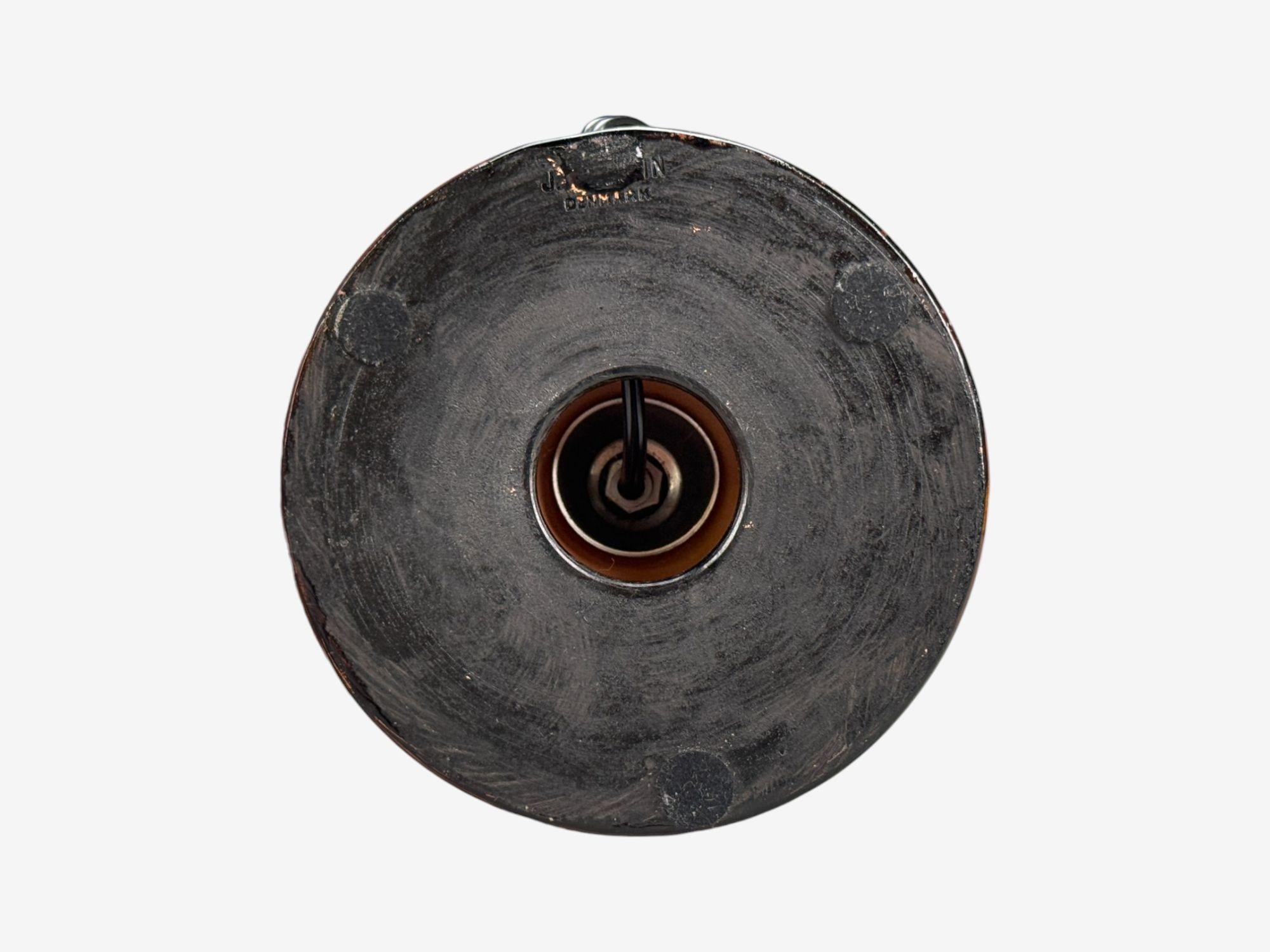 Danish Modern, Deep Red Stoneware, Table Lamp, Denmark, 1960s For Sale 3