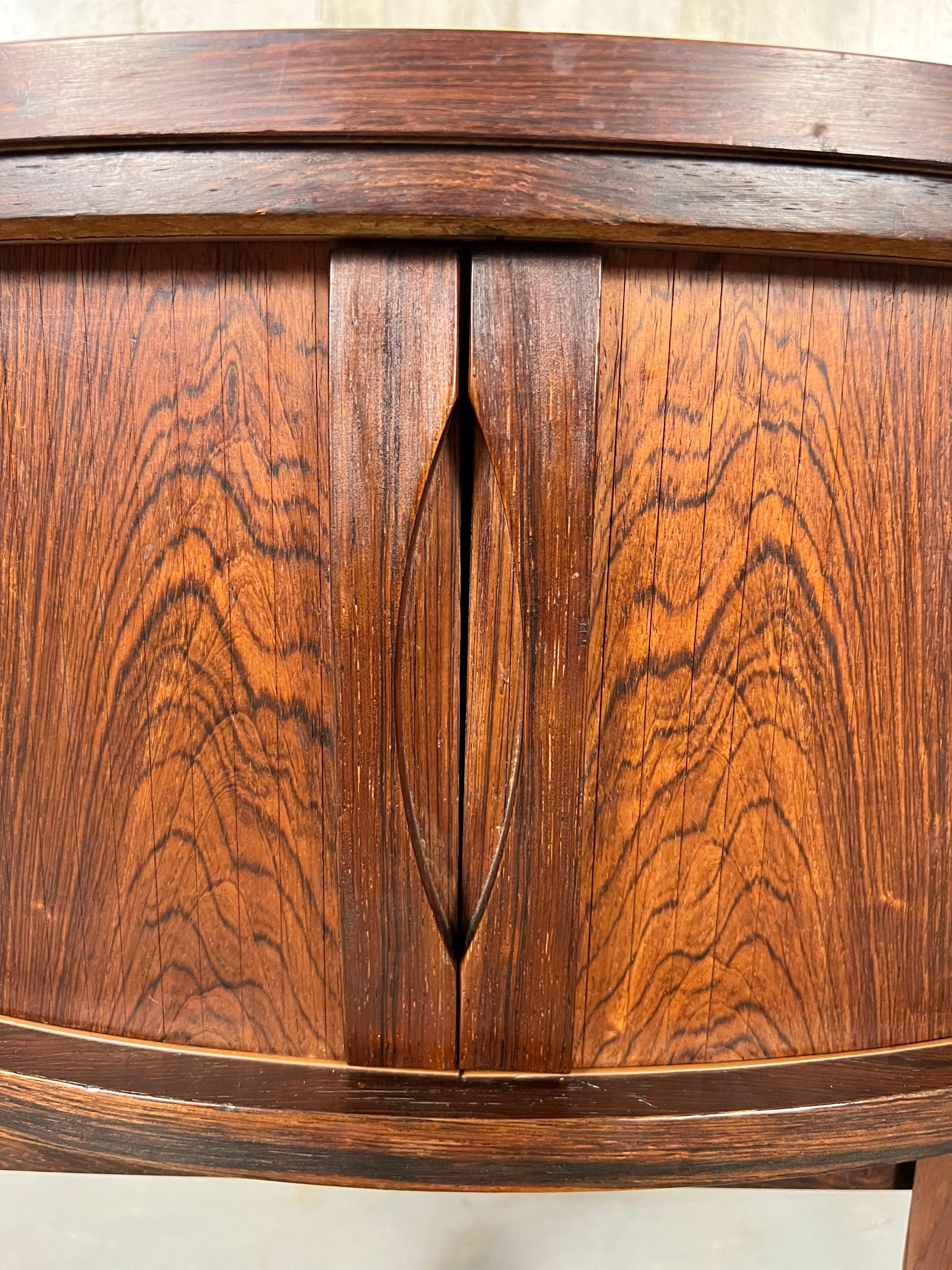 Danish Modern Demi Lune Table For Sale 6