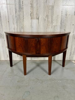 Danish Modern Demi Lune Table
