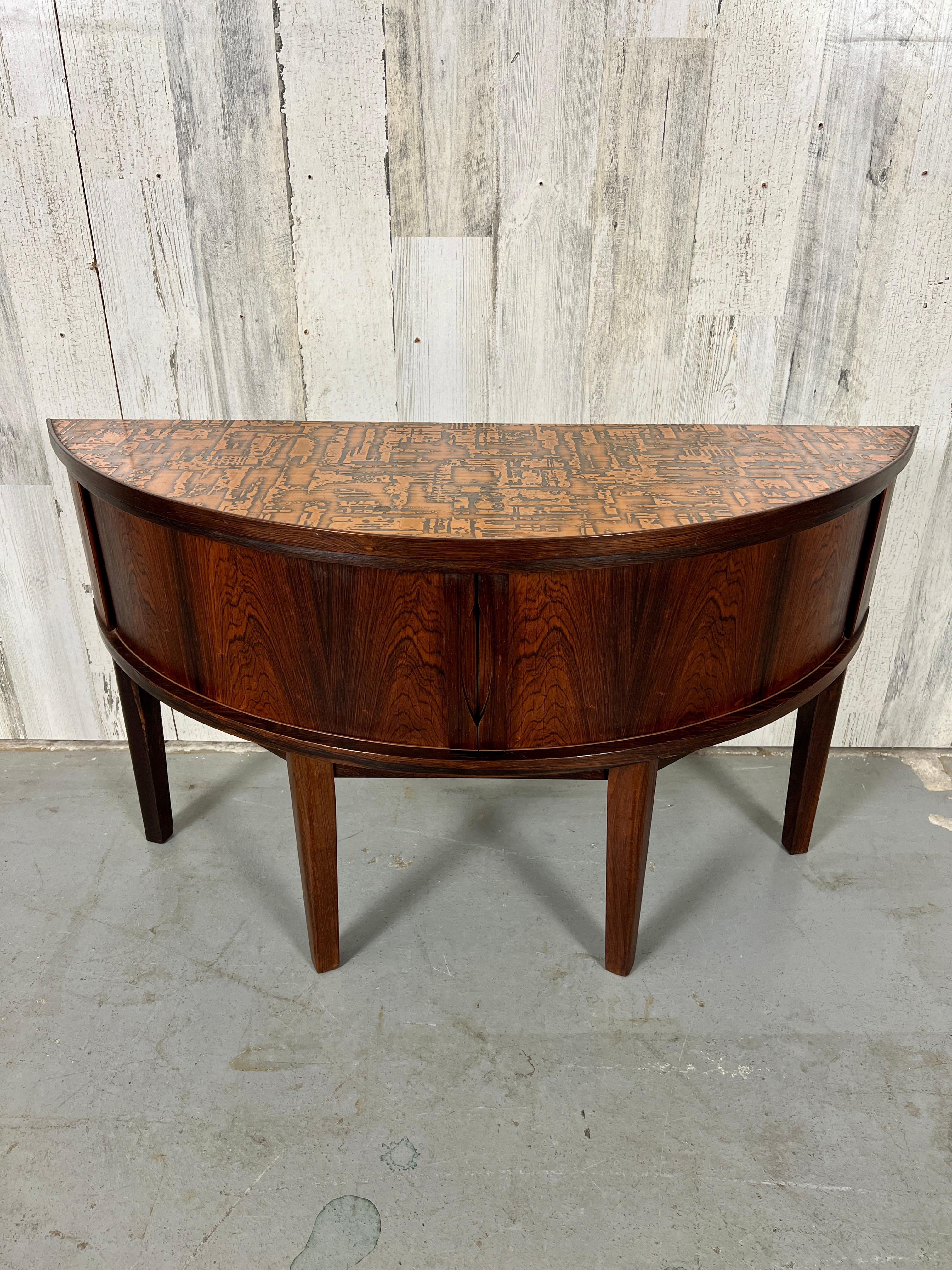 modern demilune table
