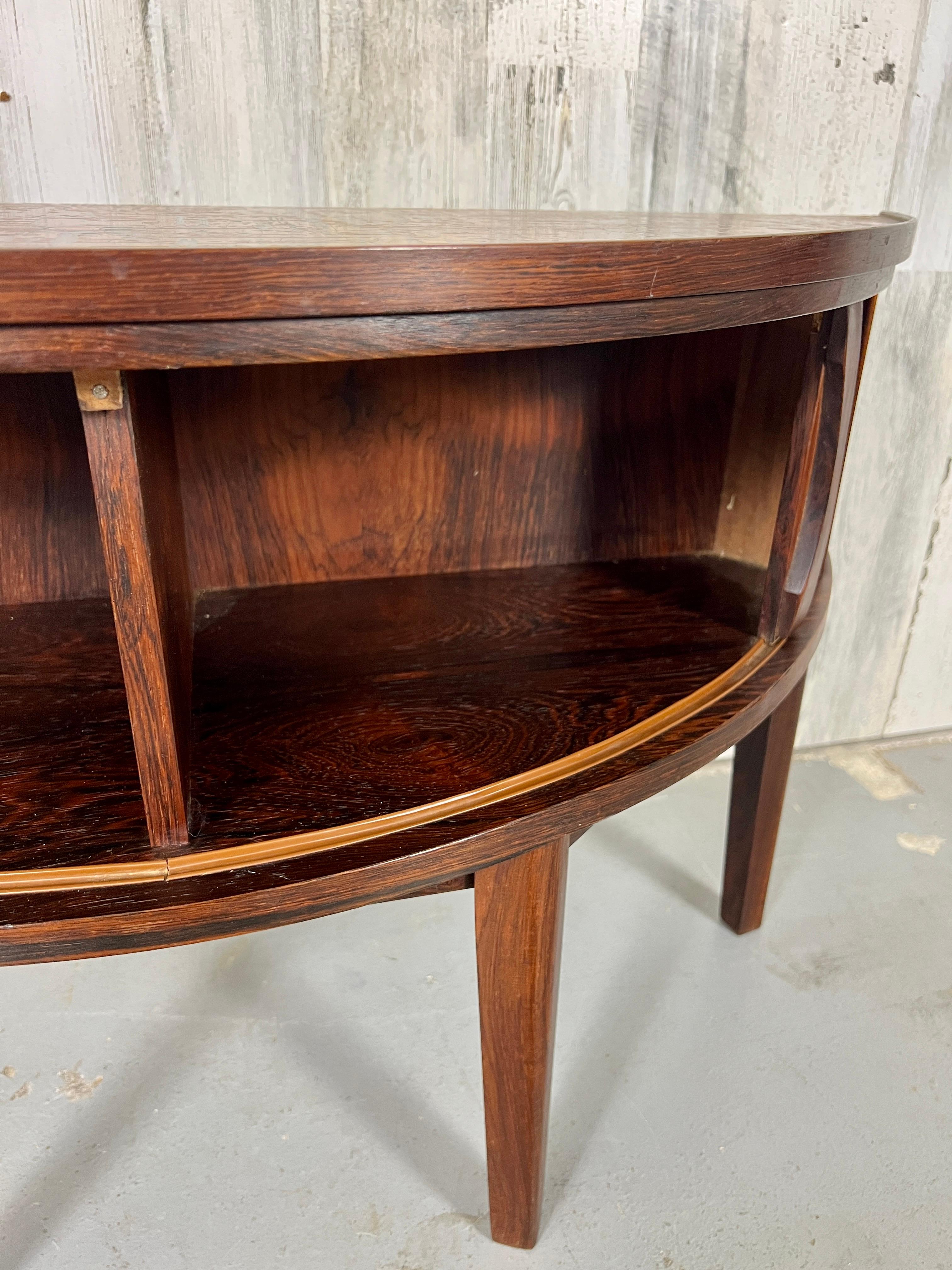 Danish Modern Demi Lune Table For Sale 3