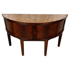 Danish Modern Demi Lune Table