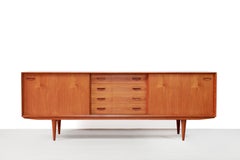 Danish Modern Design Sideboard Credenza from Clausen and Son in Teak, 1960s