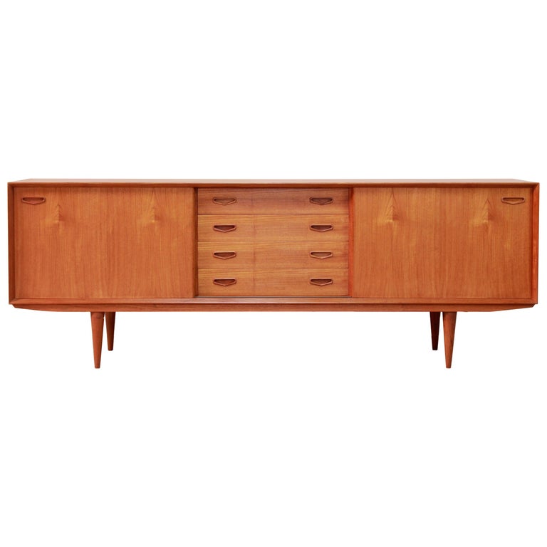 Danish Modern Design Sideboard Credenza From Clausen And Son In