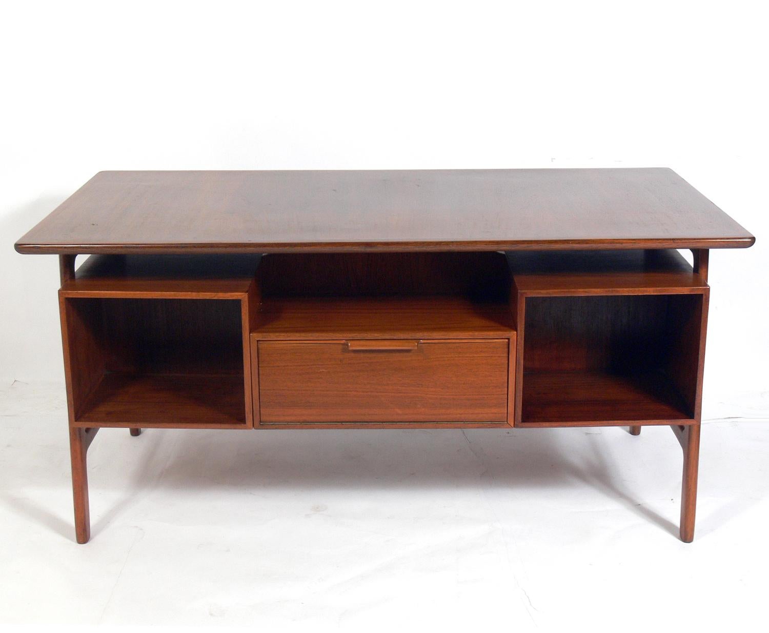 Danish Modern Desk Designed by Gunni Oman In Good Condition In Atlanta, GA
