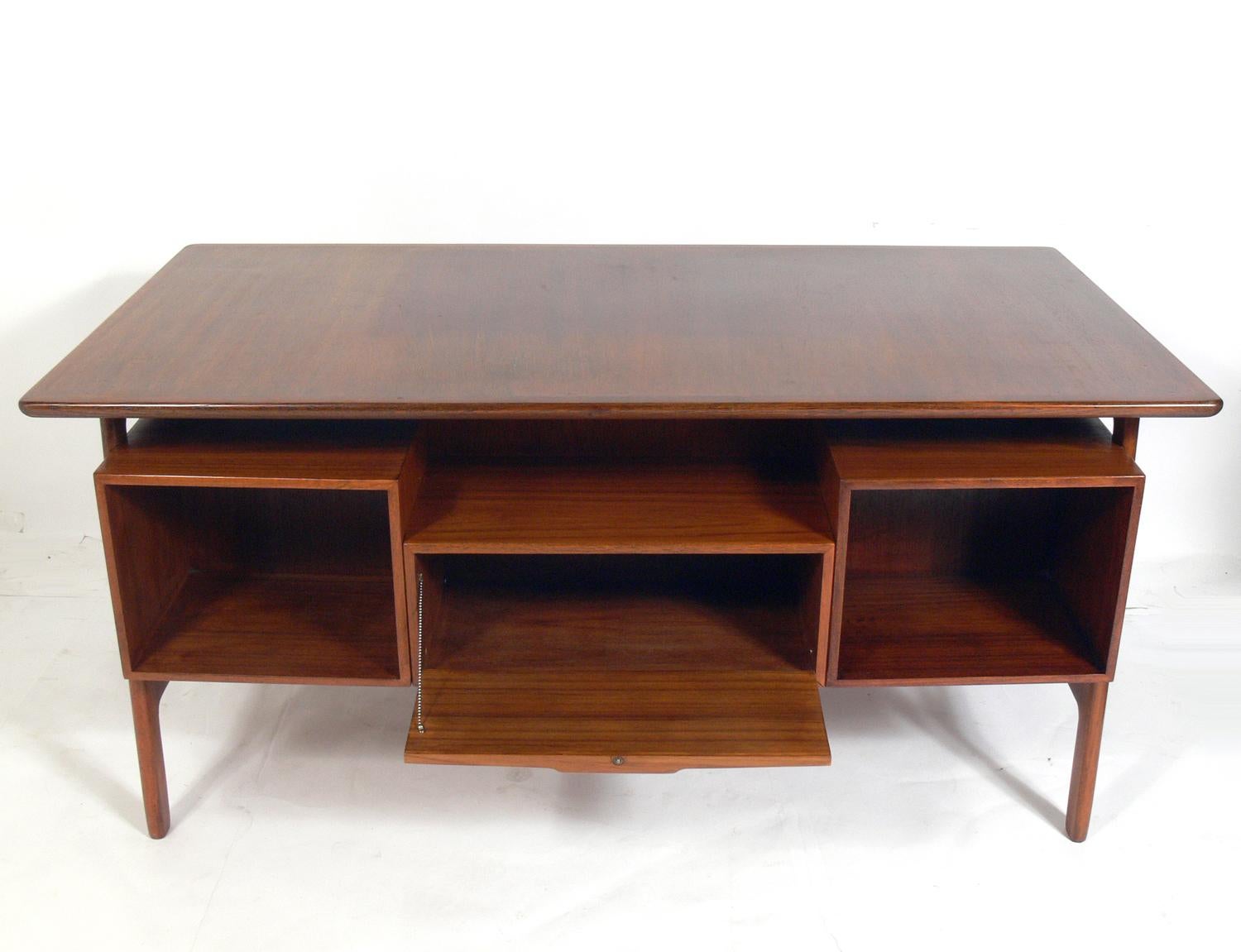 Mid-20th Century Danish Modern Desk Designed by Gunni Oman