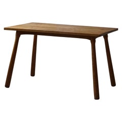 Danish Modern Desk / Dining Table in Birch Attributed to Philip Arctander, 1940s