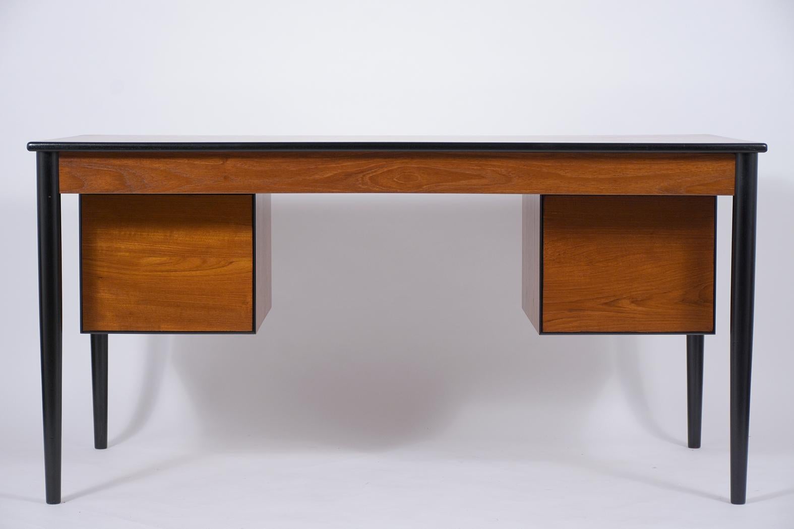 Danish Modern Walnut Desk 3