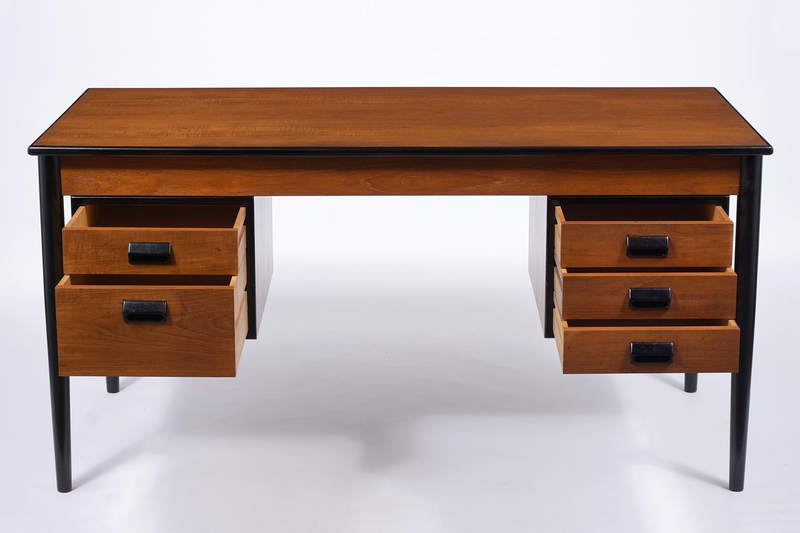 walnut desk modern