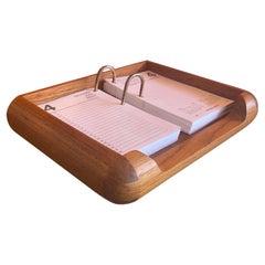 Danish Modern Teak Desk Set