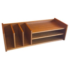 Danish Modern Desk Organizer / Letter Tray in Teak by Pedersen & Hansen