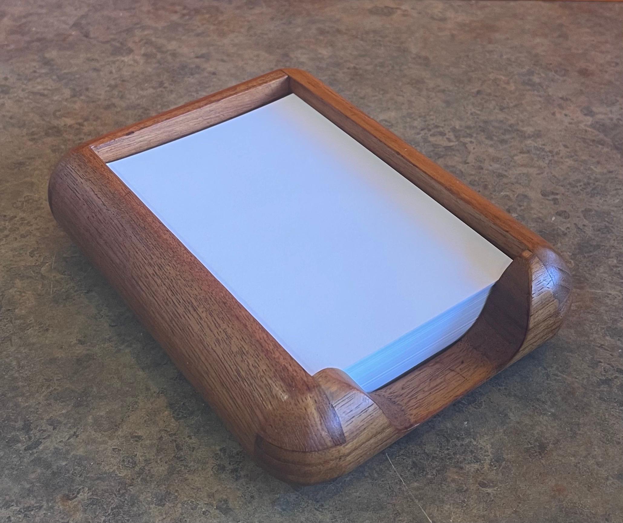 Very functional Danish modern desk paper tray in teak with 500 4