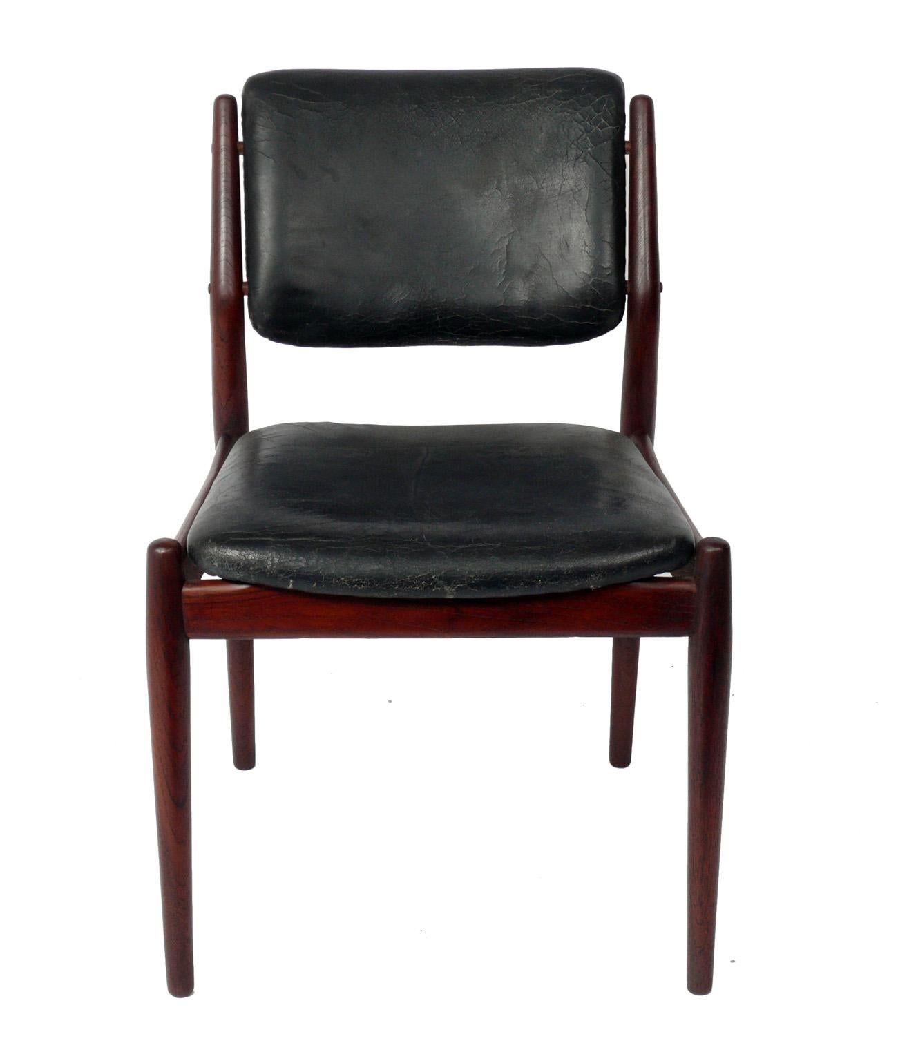 Danish Modern Dining Chairs by Arne Vodder Set of Ten In Good Condition For Sale In Atlanta, GA