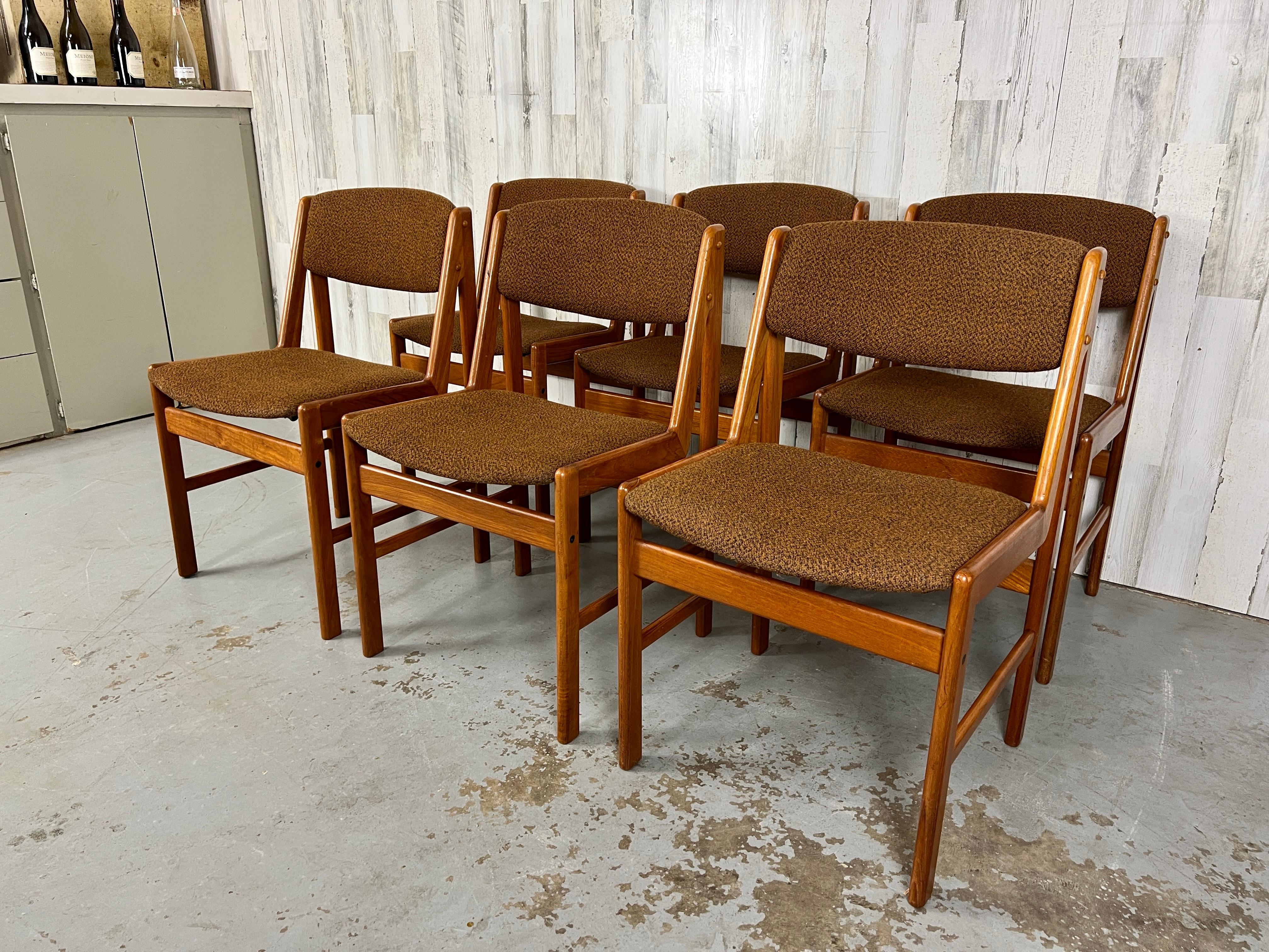 Danish Modern Dining Chairs by Artfurn, Denmark In Good Condition For Sale In Denton, TX
