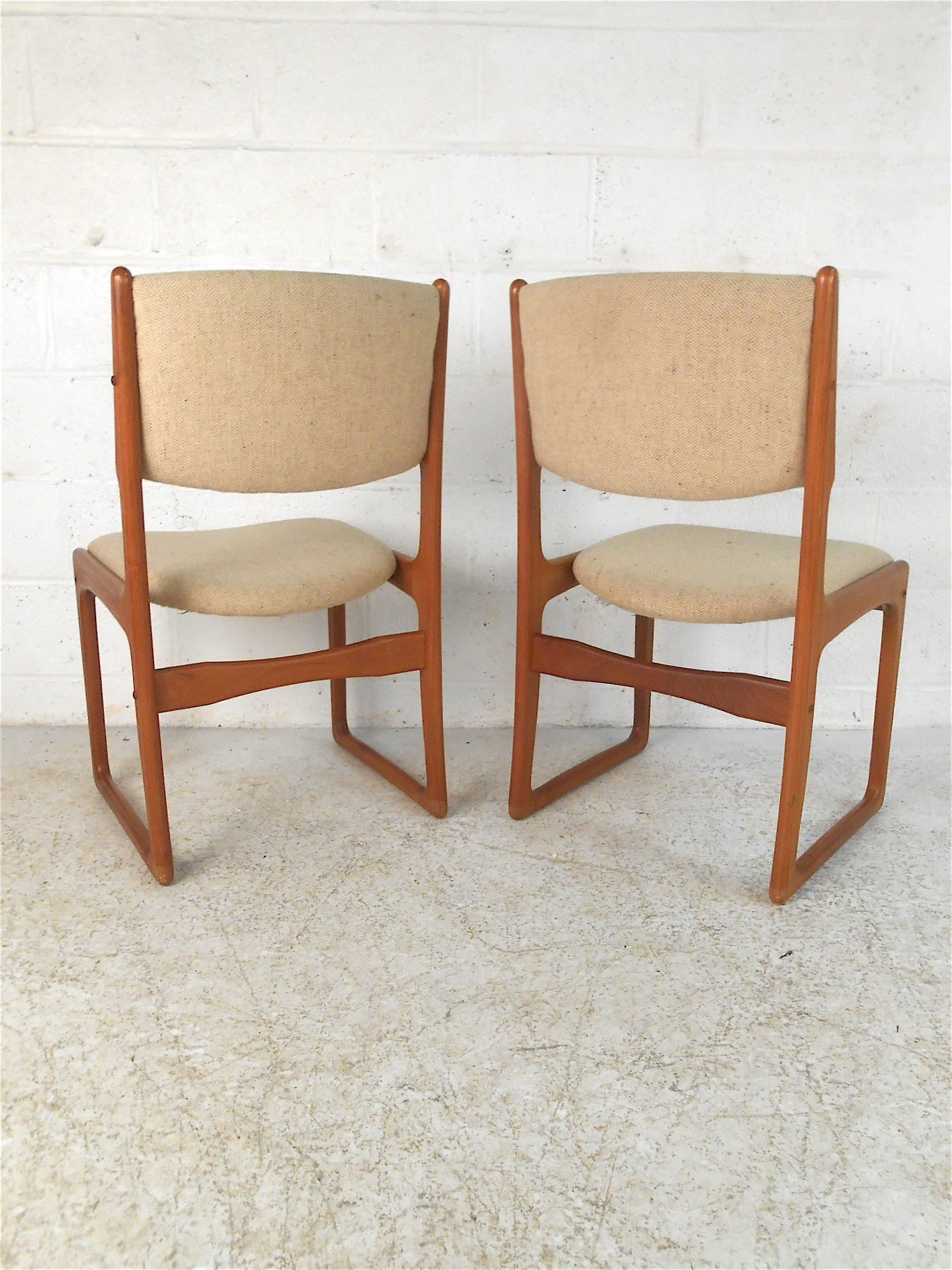 Danish Modern Dining Chairs by Benny Linden, Set of 4 In Good Condition In Brooklyn, NY