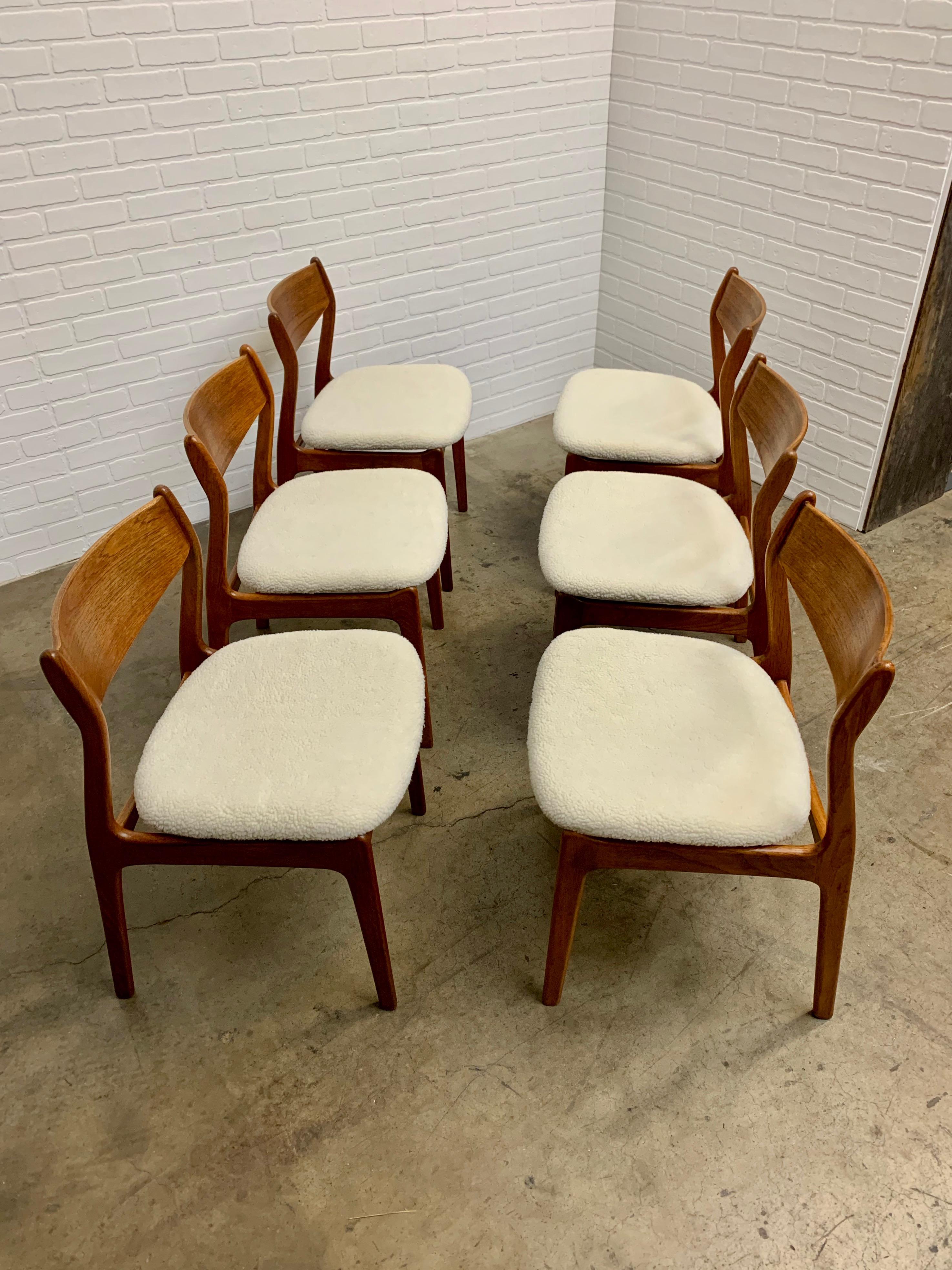Danish Modern Dining Chairs by Erik Buch In Good Condition In Denton, TX