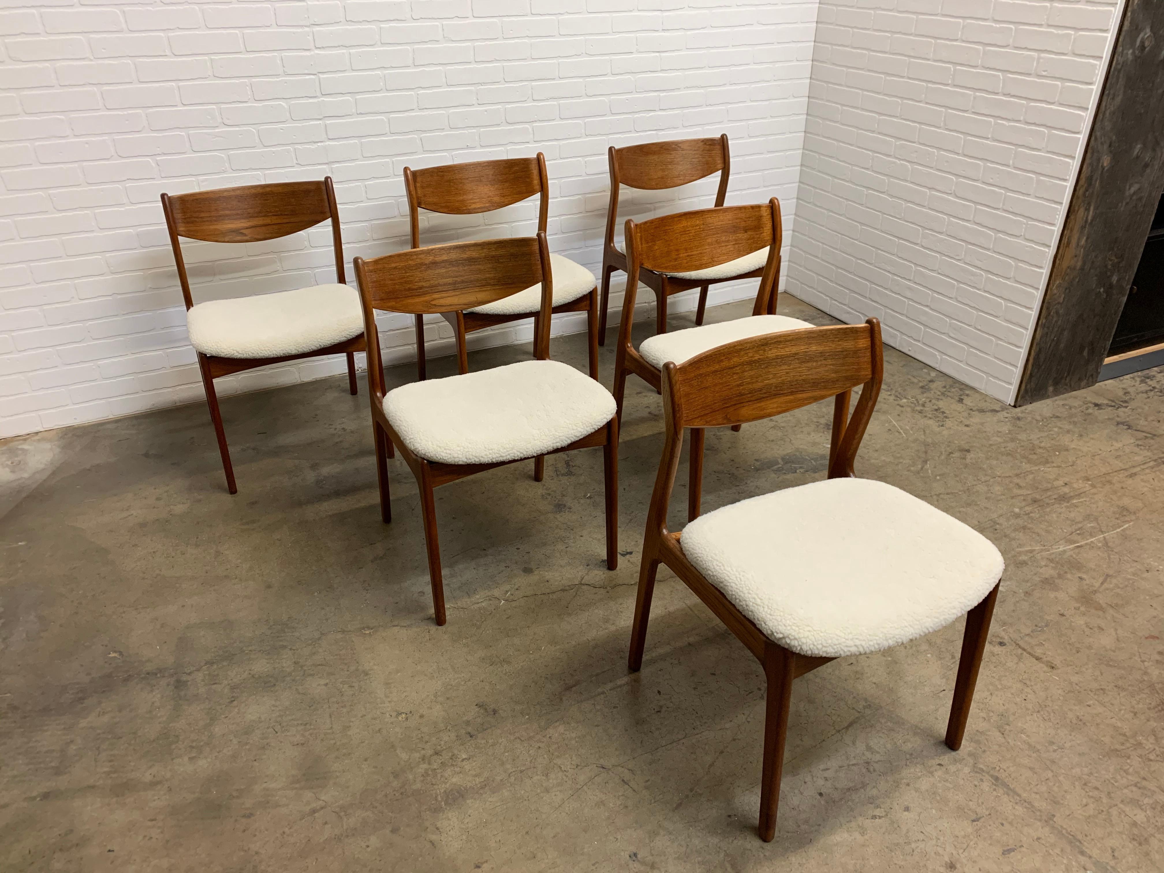 20th Century Danish Modern Dining Chairs by Erik Buch