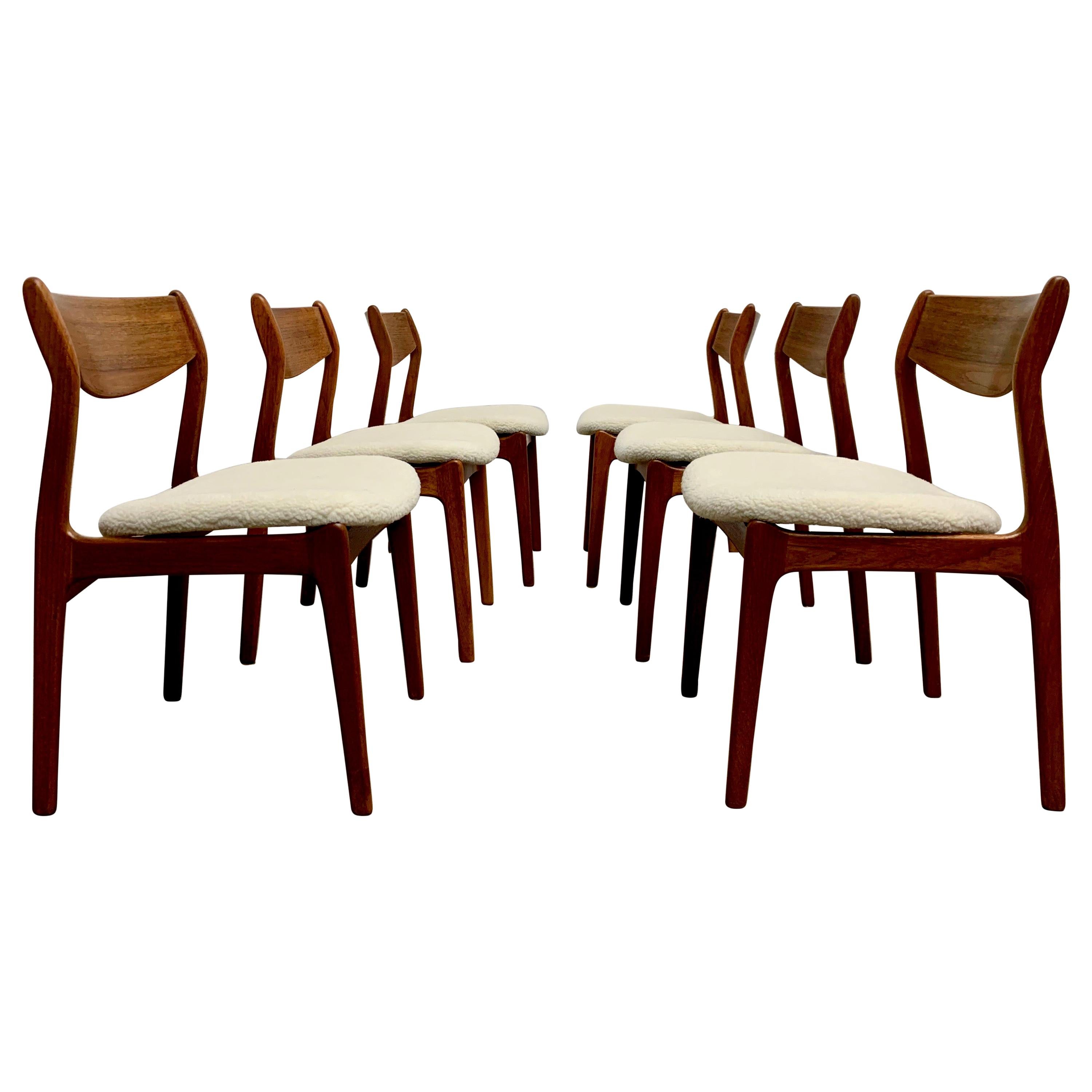 Danish Modern Dining Chairs by Erik Buch