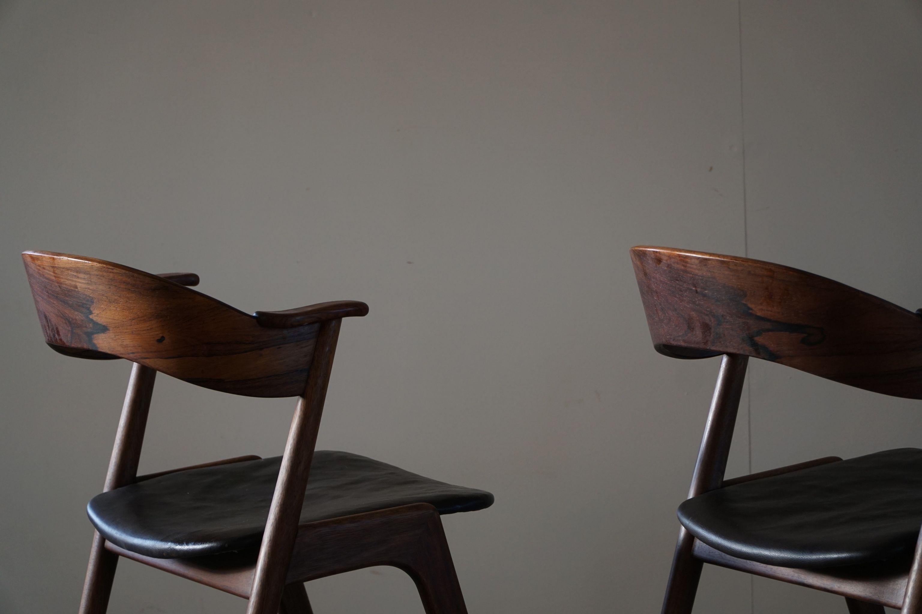 Danish Modern Dining Chairs by Kai Kristiansen for Korup, Model 32 in Rosewood 7