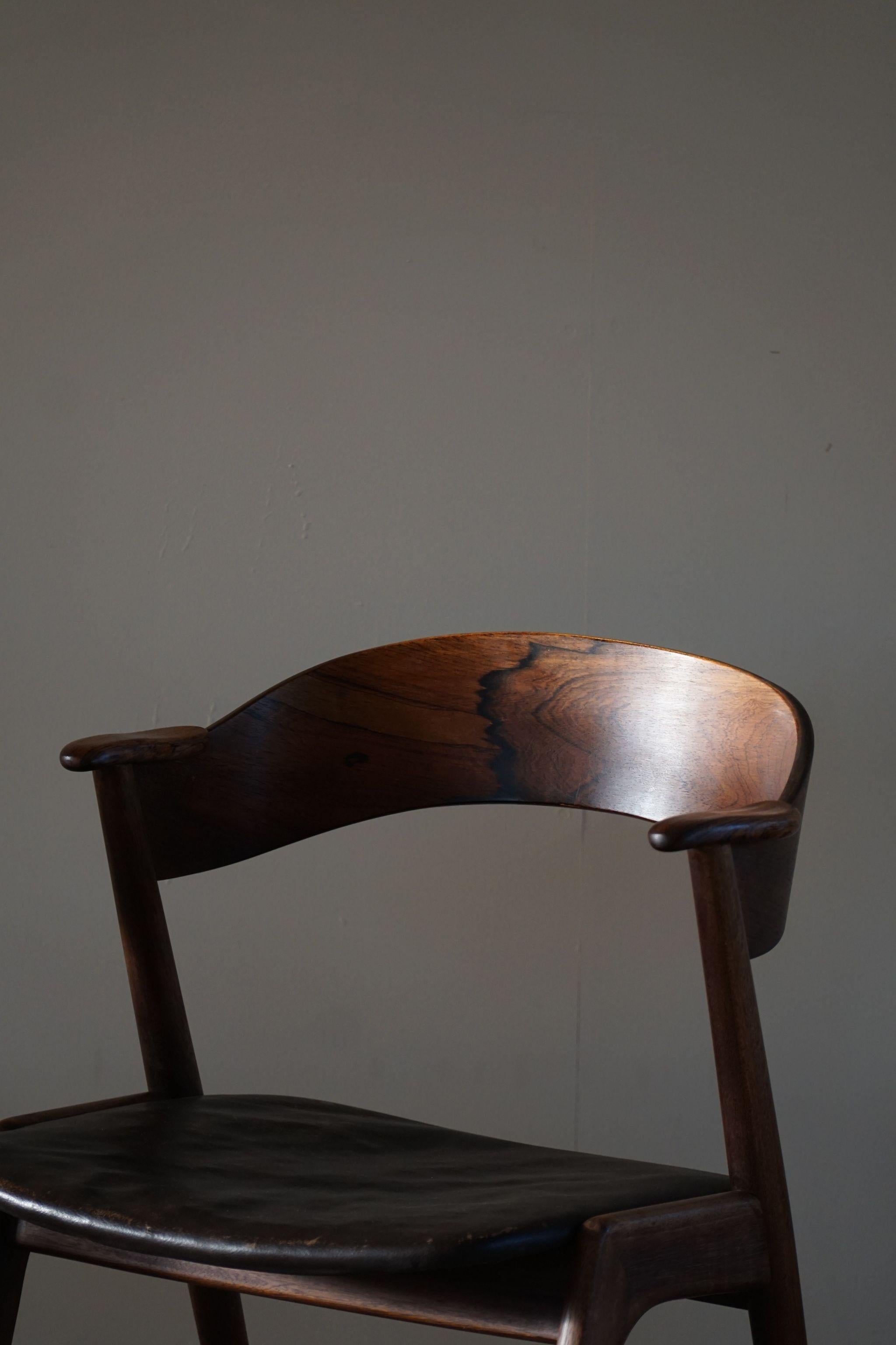 Danish Modern Dining Chairs by Kai Kristiansen for Korup, Model 32 in Rosewood 12