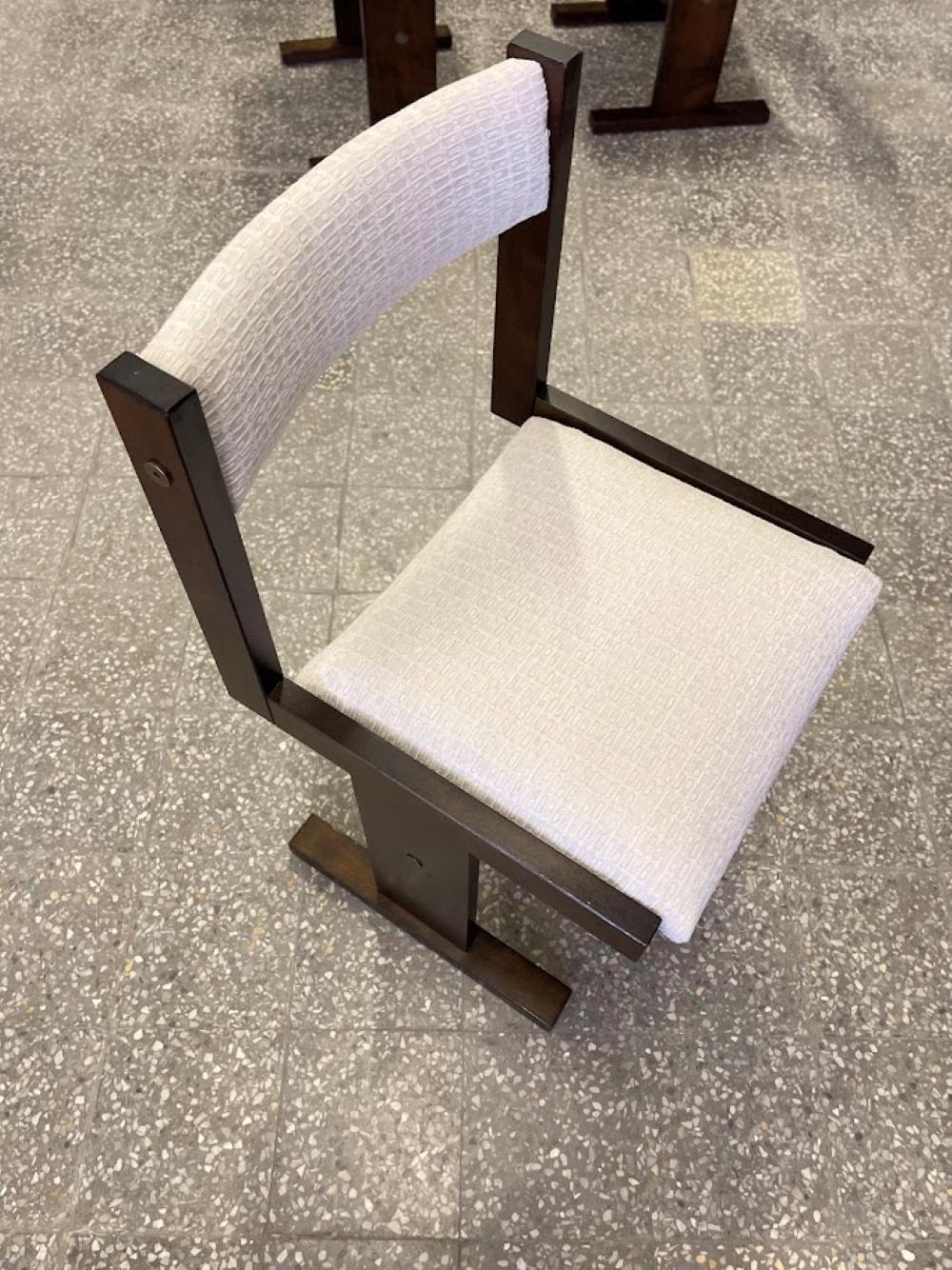 Sillas de comedor modernas danesas de Poul H. Poulsen para Gangso Mobler Años 70 1