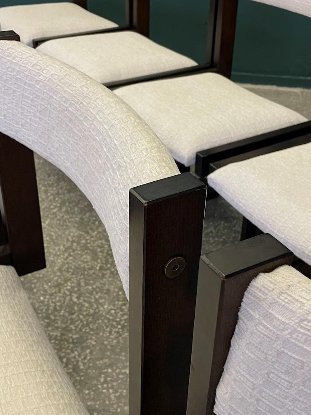 Sillas de comedor modernas danesas de Poul H. Poulsen para Gangso Mobler Años 70 3