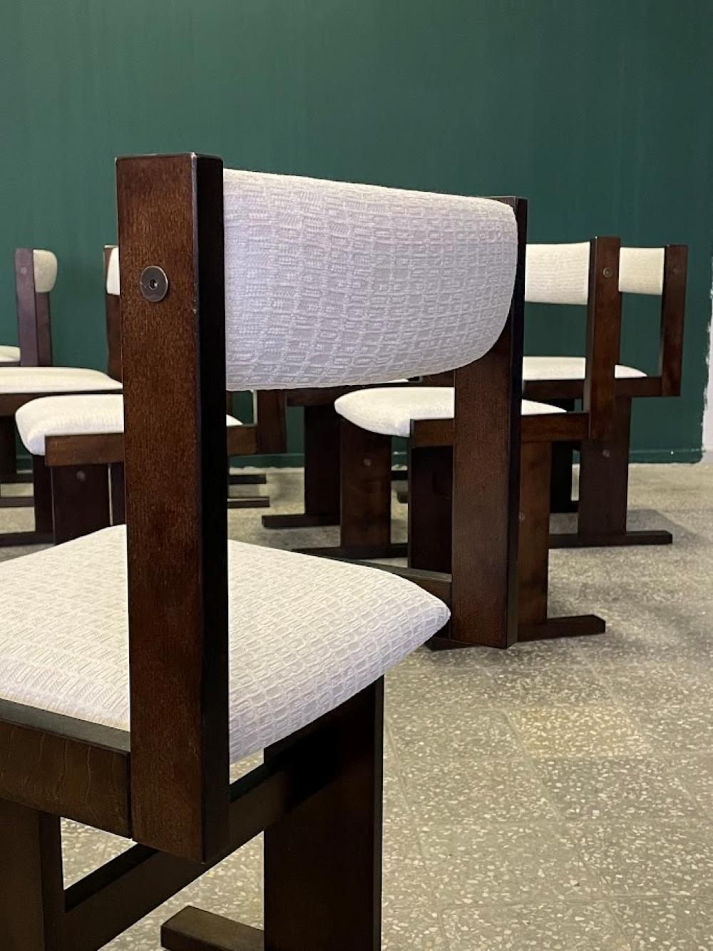 Sillas de comedor modernas danesas de Poul H. Poulsen para Gangso Mobler Años 70 en Bueno Estado en Debrecen, HU