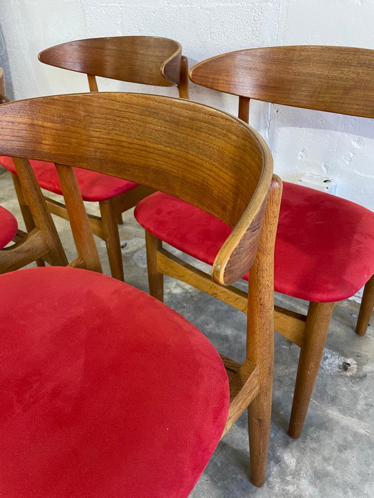 Chaises de salle à manger modernes danoises Bon état - En vente à Fort Lauderdale, FL