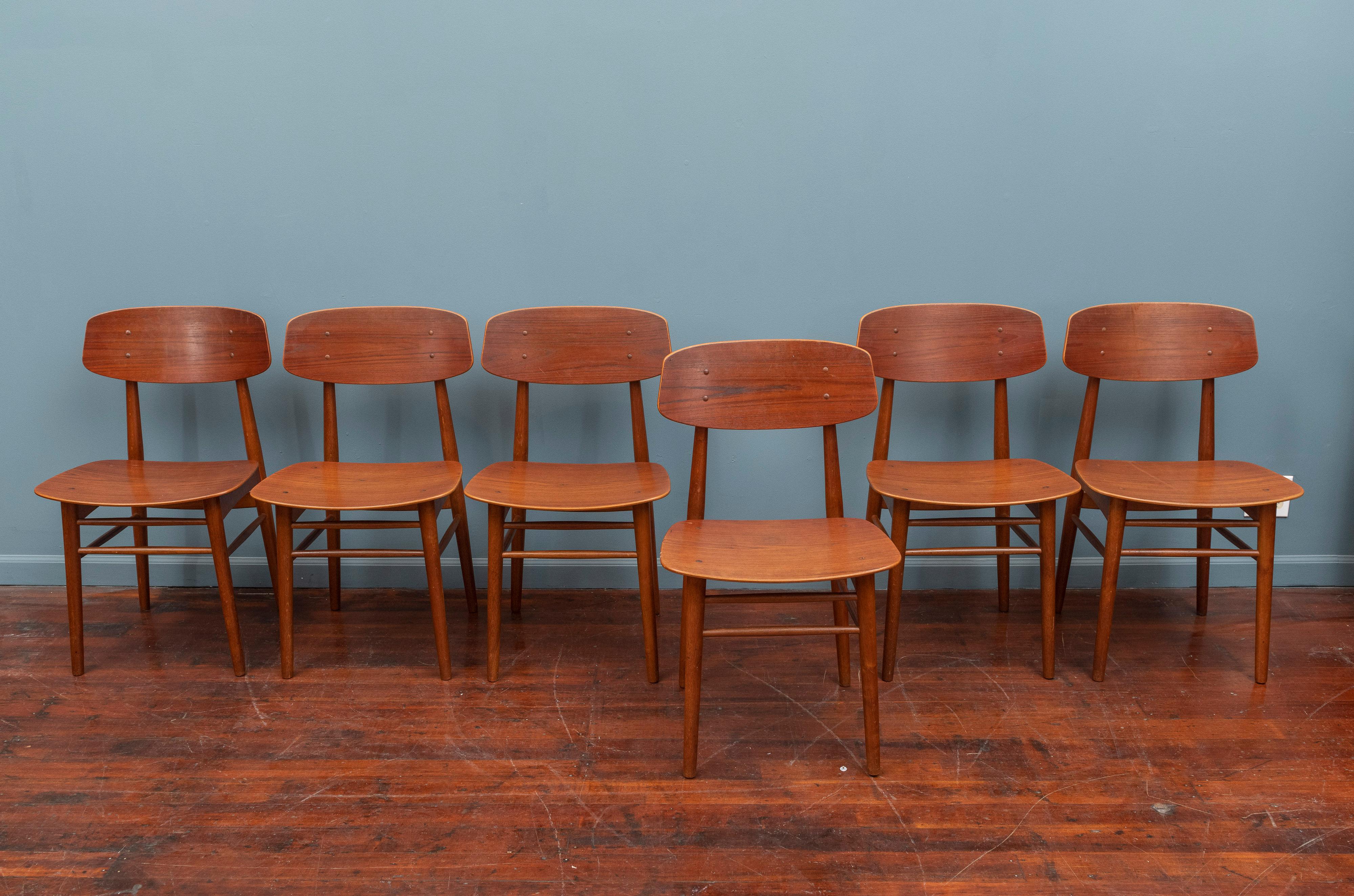 Scandinavian Modern Dining Chairs by Borge Mogensen In Good Condition In San Francisco, CA