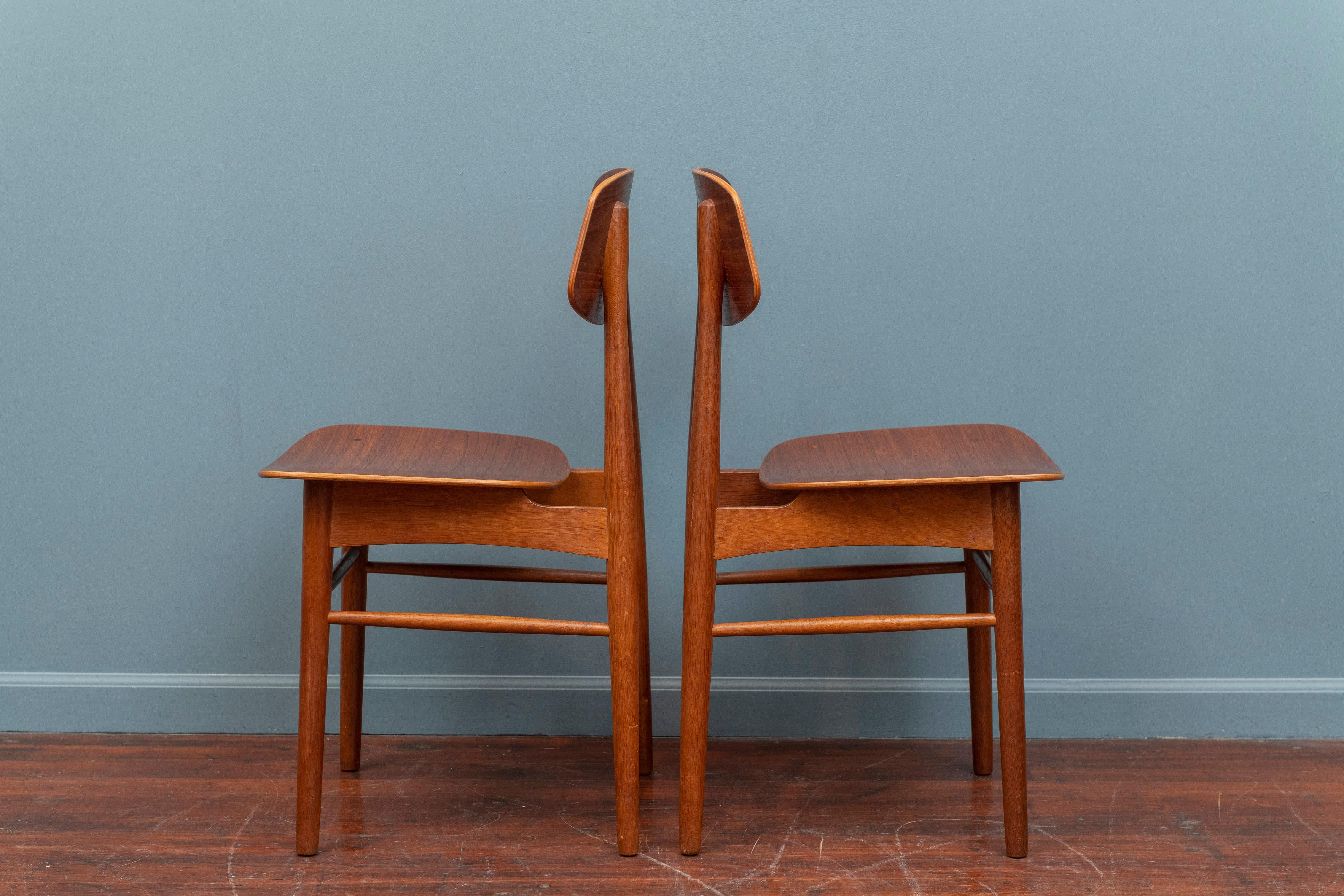 Mid-20th Century Scandinavian Modern Dining Chairs by Borge Mogensen