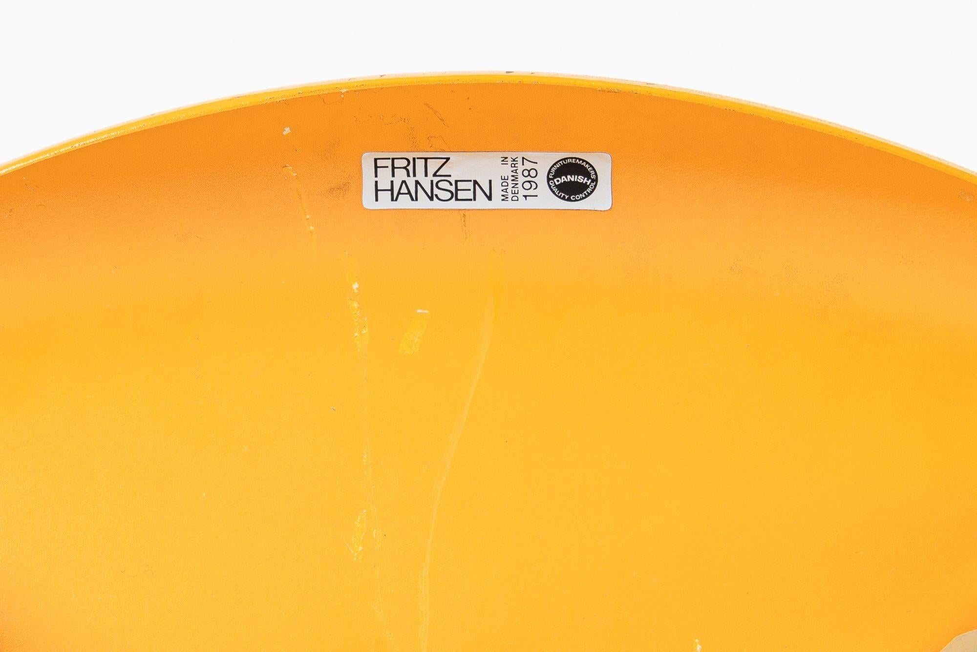 Dänische moderne Esszimmerstühle Serie 7 von Arne Jacobsen für Fritz Hansen im Angebot 4