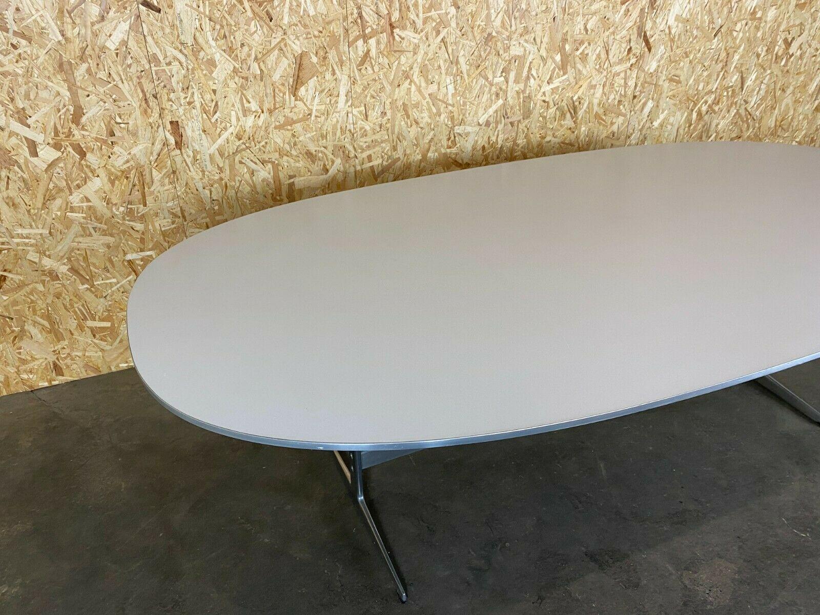 Metal Danish Modern Dining Table by Piet Hein & Bruno Mathsson for Fritz Hansen Design