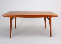 Danish Modern Dining Table with Leaves by Johannes Andersen for Uldum