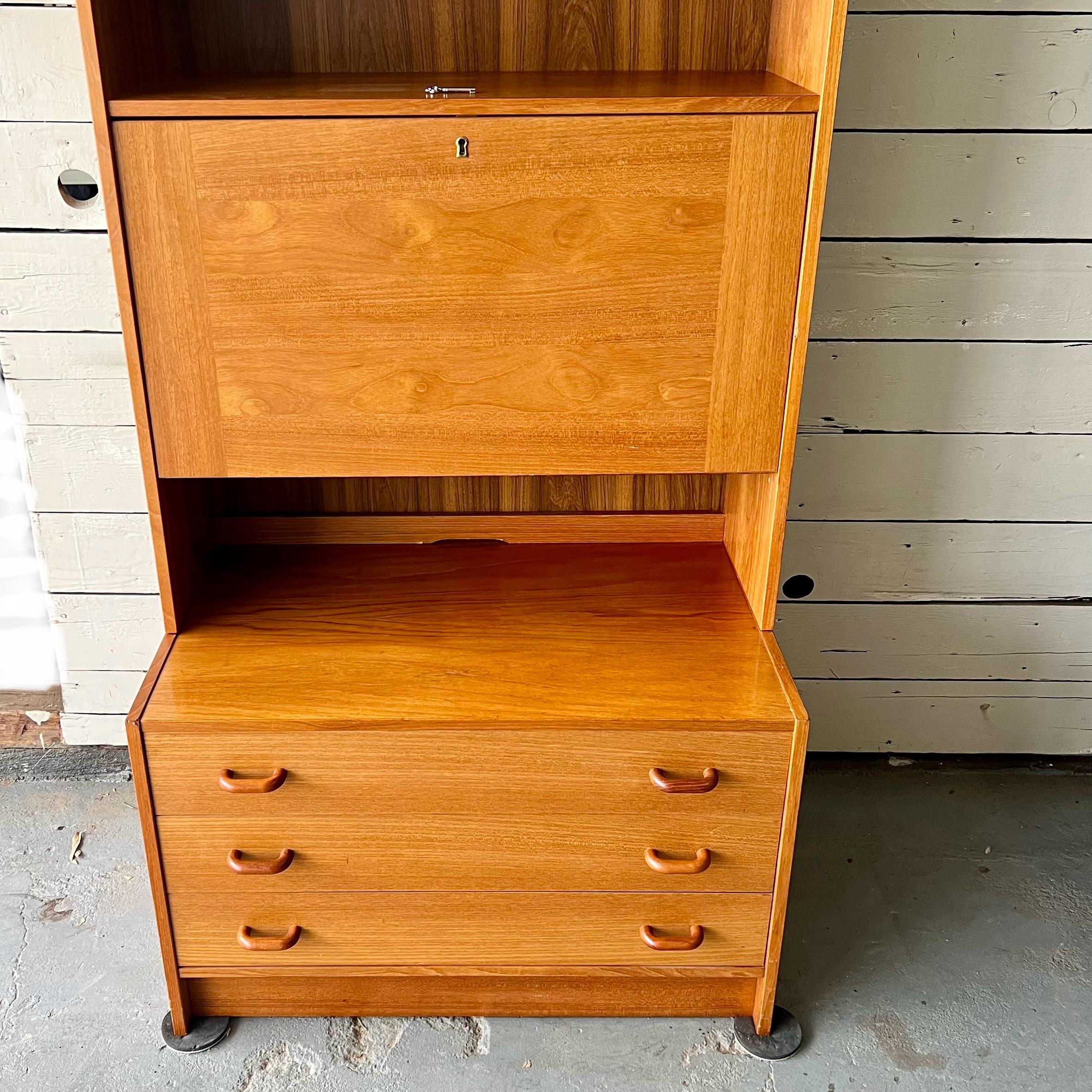 Danish Modern Domino Møbler Teak Wall Unit 1