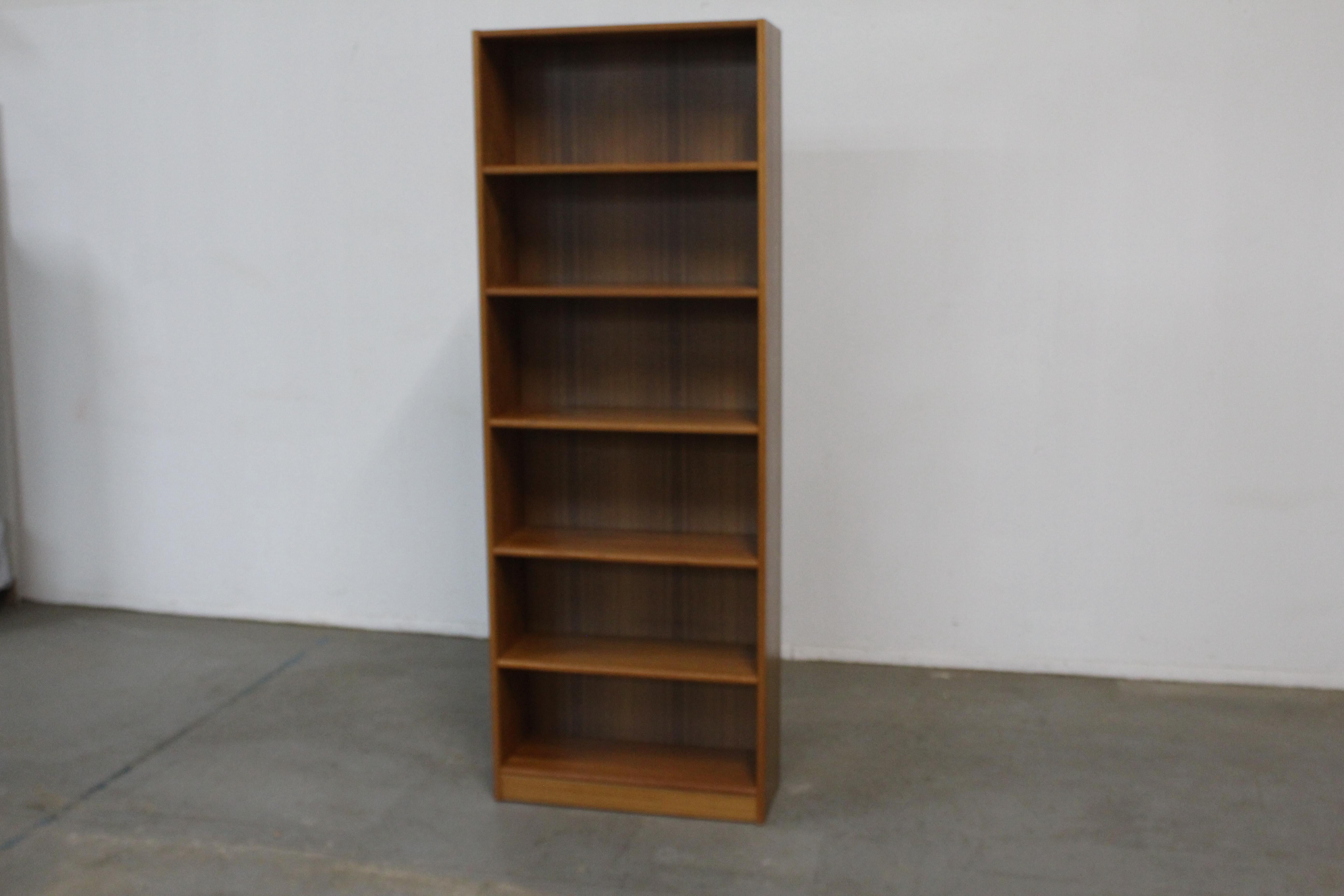 Danish Modern Domino Mobler Teak Tall Bookcase 9