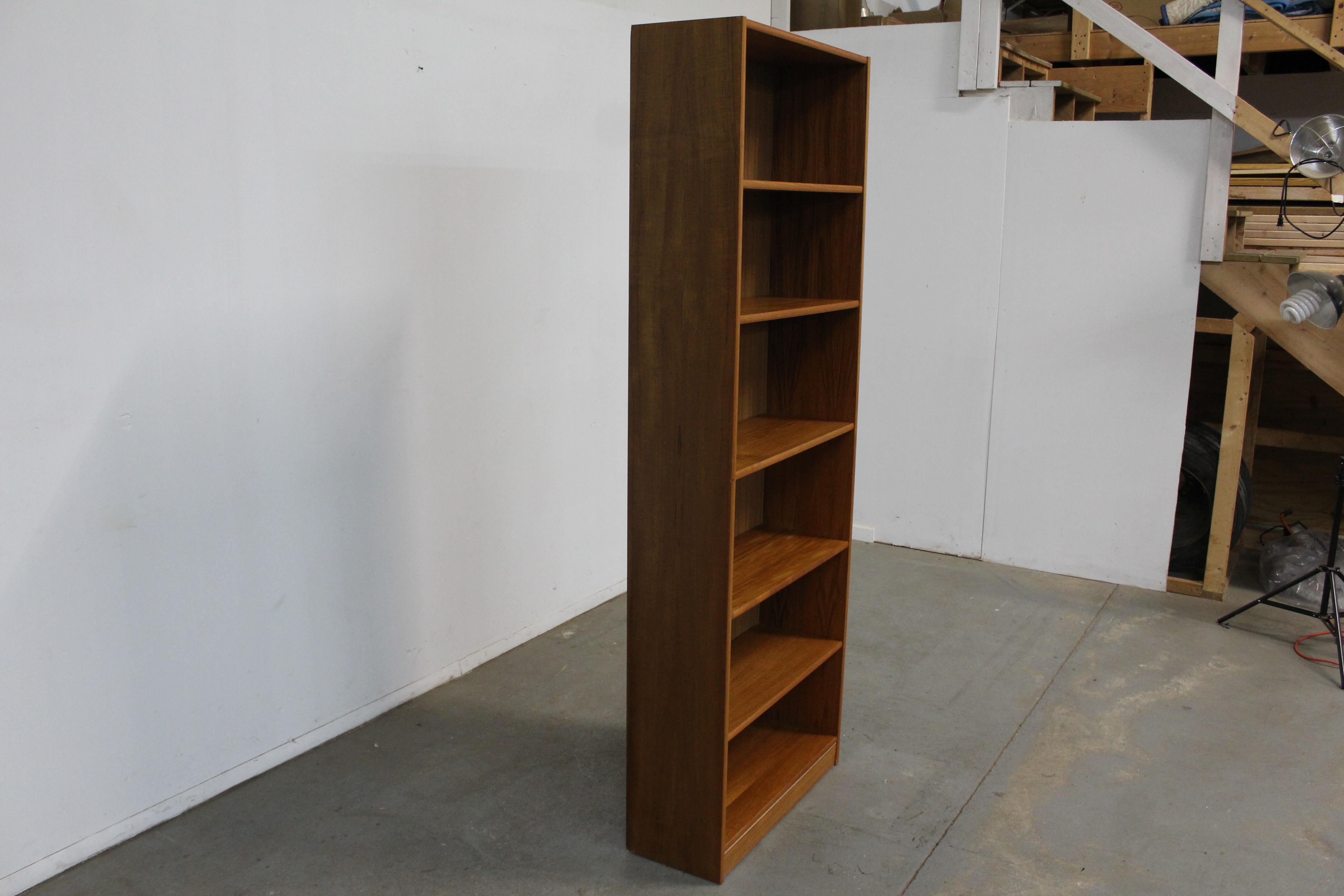 Scandinavian Modern Danish Modern Domino Mobler Teak Tall Bookcase