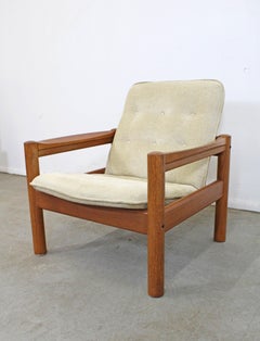 Danish Modern Domino Mobler Tufted Teak Lounge Chair