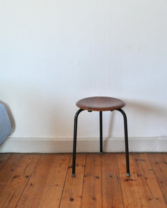 Danish Modern "Dot" Stool Designed by Arne Jacobsen for Fritz Hansen