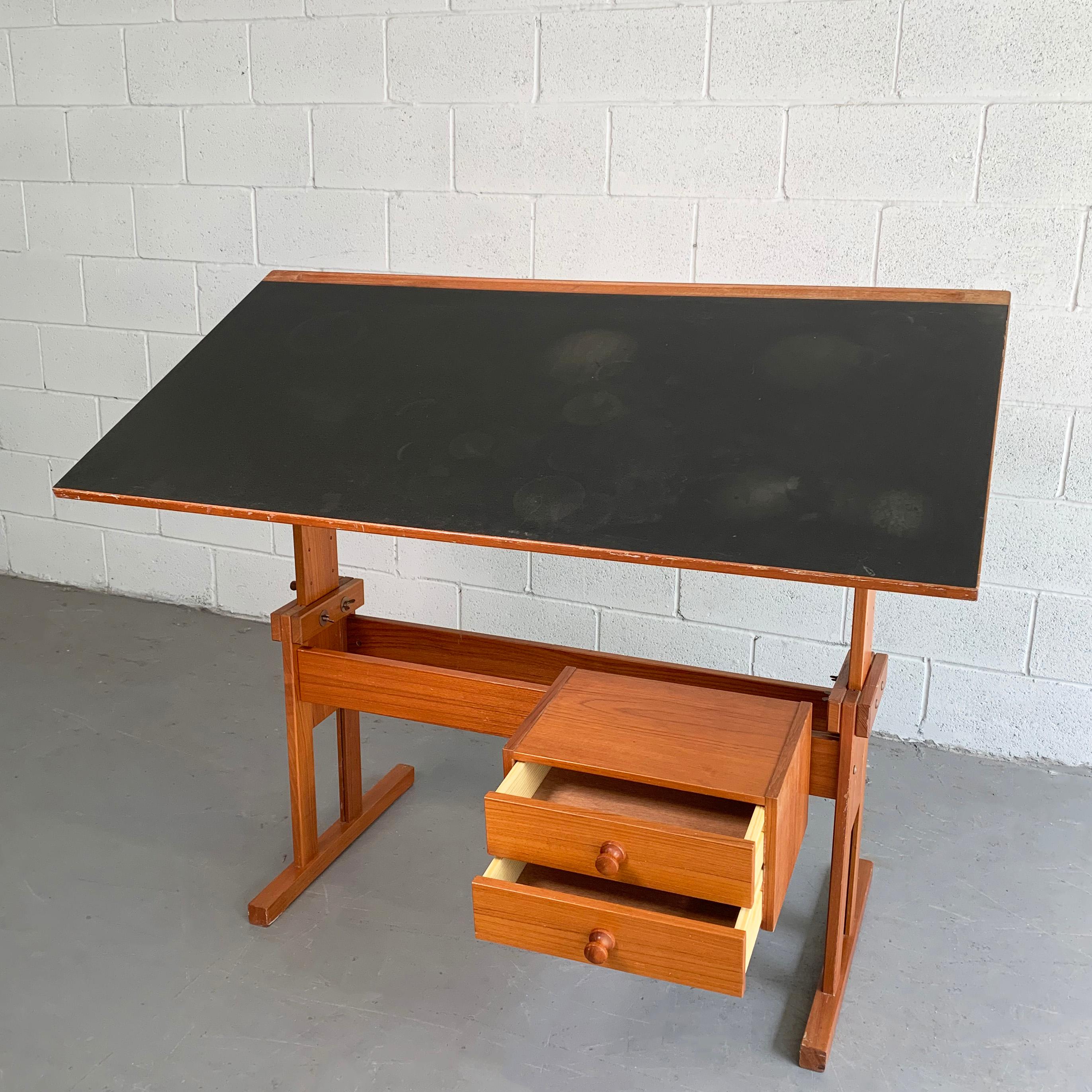 mid century modern drafting table