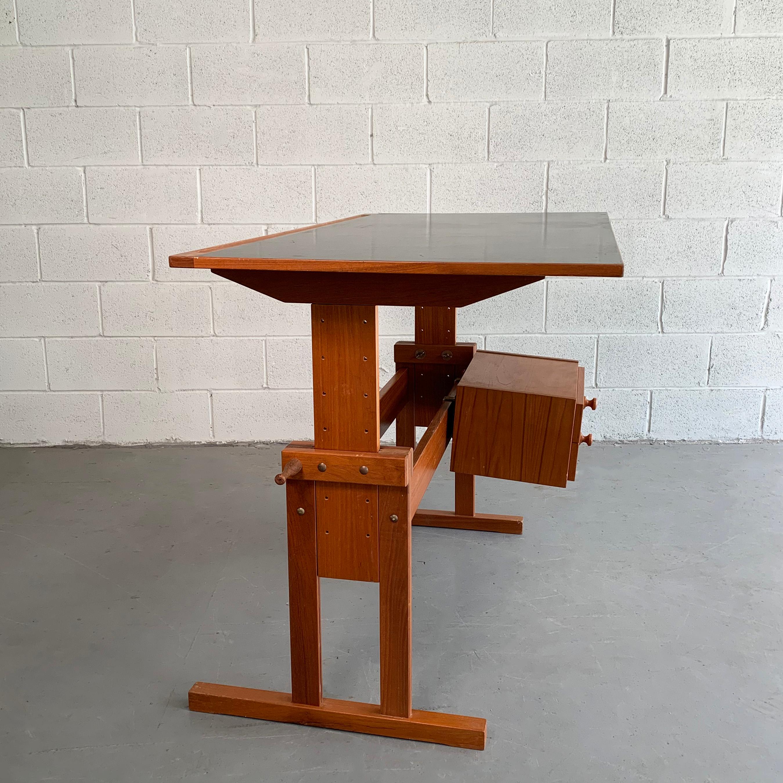 Scandinavian Modern Danish Modern Drafting Table by Mobelfabriken Trekanten