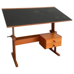 Danish Modern Drafting Table by Mobelfabriken Trekanten