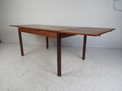 Danish Modern Draw Leaf Dining Table by Ansager Mobler