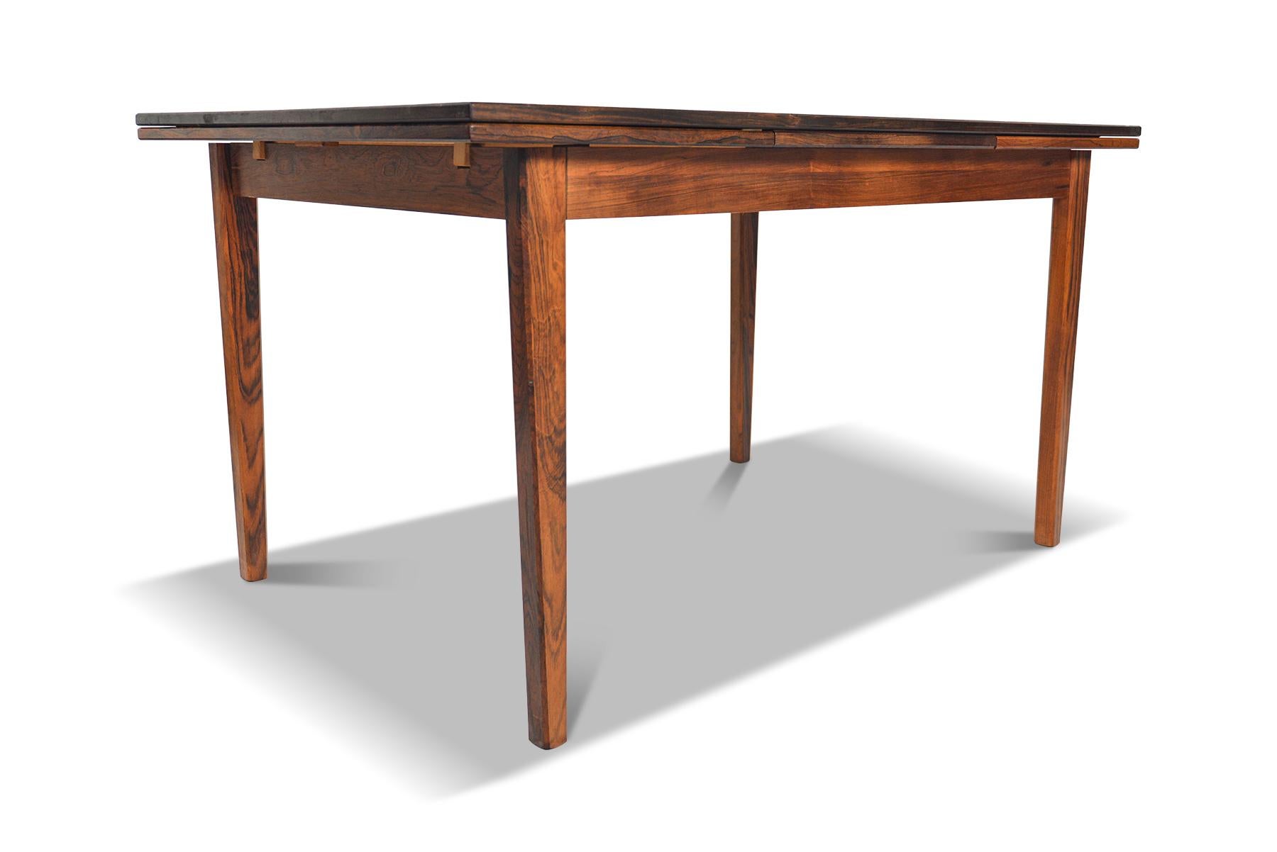 Danish Modern Draw Leaf Rosewood Dining Table by E.W. Bach 2