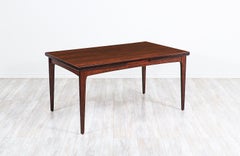 Danish Modern Draw-Leaf Rosewood Dining Table by Heltborg Møbler