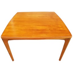 Danish Modern Draw-Leaf Square Dining Table