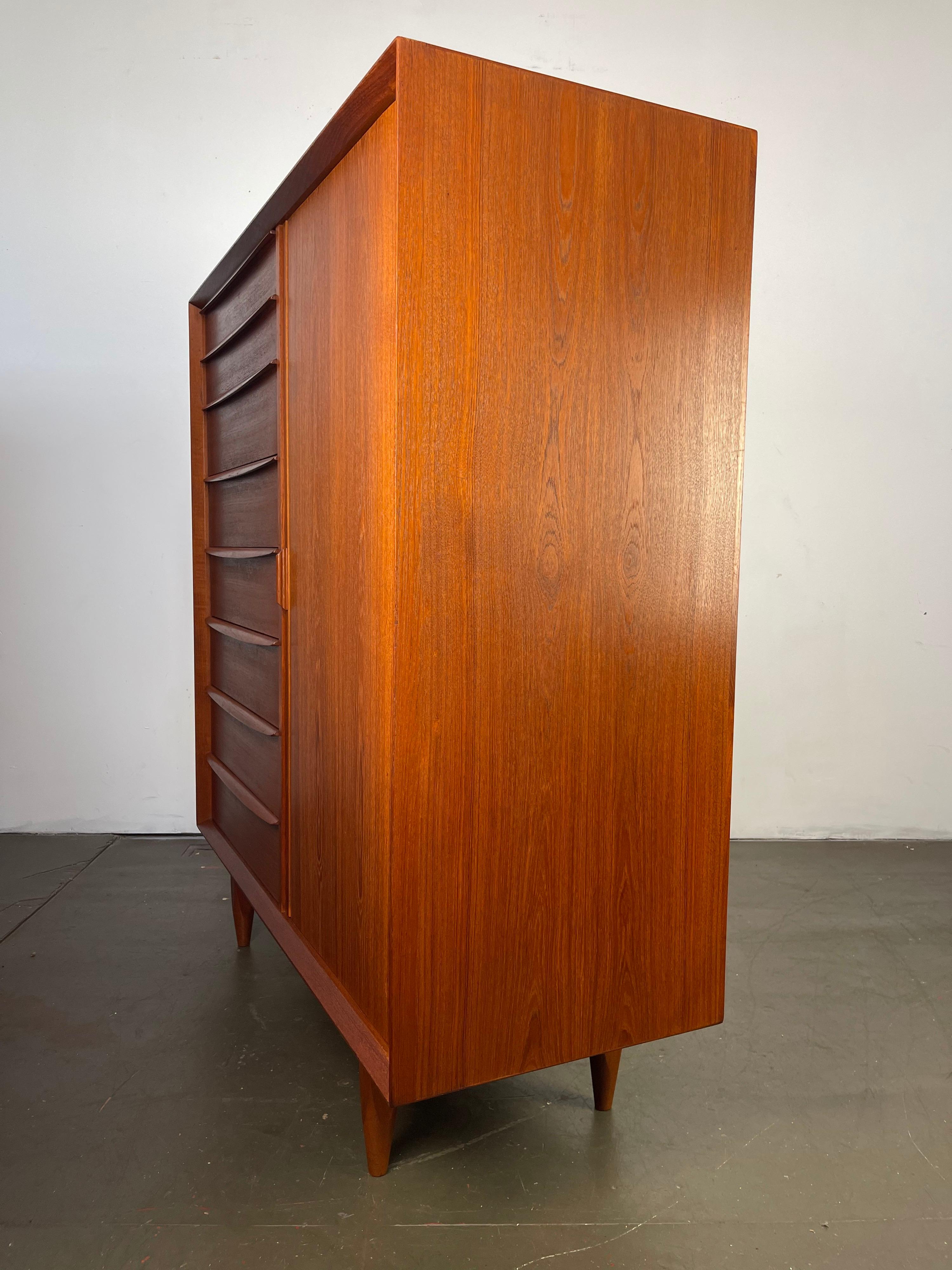 Mid-20th Century Danish Modern Dresser Large Chest by Arne Wahl Iversen for Falster
