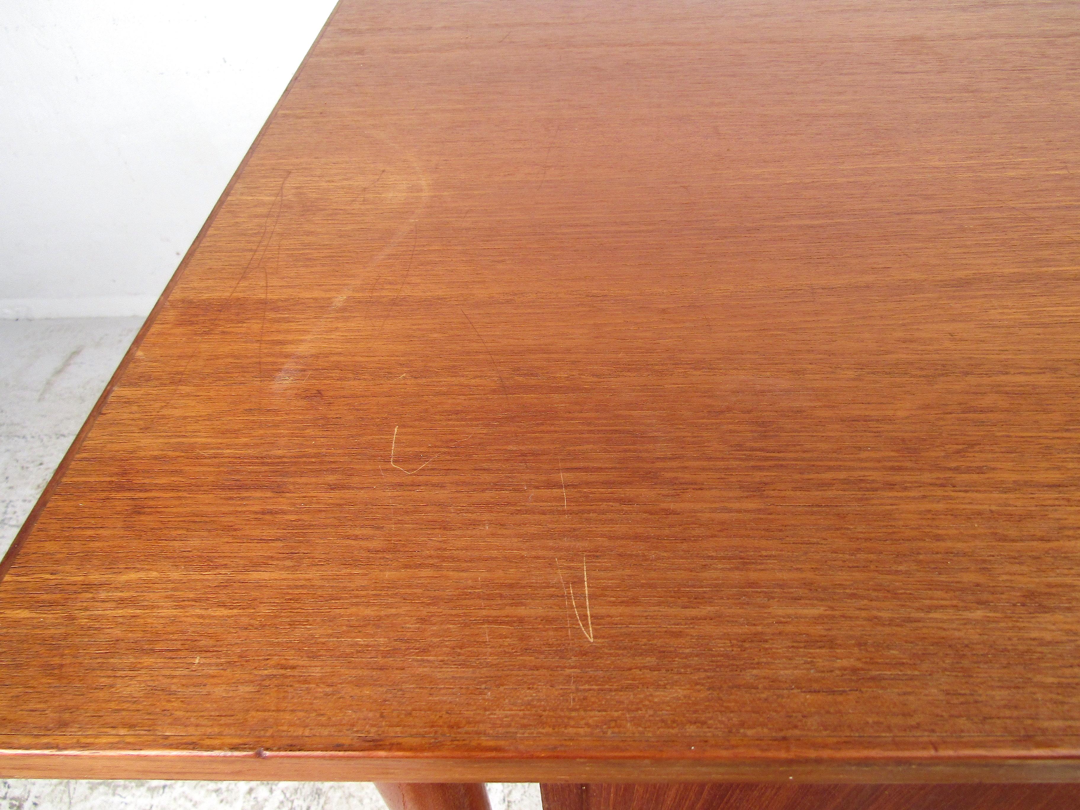 Danish Modern Drop-Leaf Desk with Finished Back 3